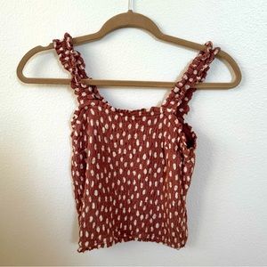 A&F Cropped Polka Dot Tank